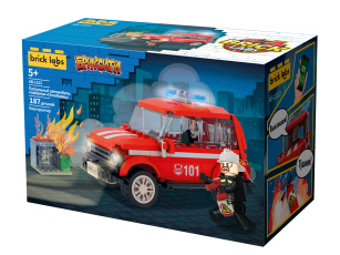 Конструкторы Brick Labs Бриксити AB-1313 Патрульный автомобиль пожарных Огнеборец, фото 2