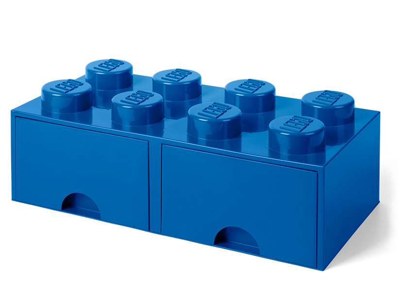 

Пластиковый кубик LEGO, Пластиковый кубик для хранения 8, с ящиками, синий