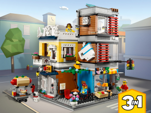 Конструкторы LEGO Creator 31097 Зоомагазин и кафе в центре города, фото 1