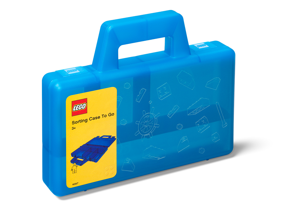

Пластиковый кейс LEGO, Пластиковый кейс для хранения SORTING TO GO, синий