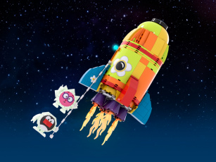 Конструкторы Brick Labs Смешарики AB-1516 Космическая одиссея, фото 1