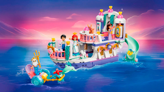 Конструкторы LEGO Disney™ 43299 Королевская свадебная лодка Ариэль, фото большое