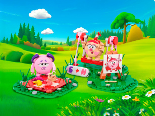 Конструкторы Brick Labs Смешарики AB-1513 Романтическая прогулка, фото 1