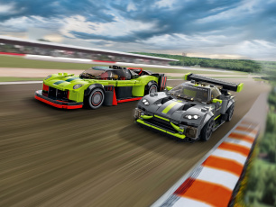 Конструкторы LEGO Speed Champions 76910 Aston Martin Valkyrie AMR Pro и Aston Martin Vantage GT3, фото 1