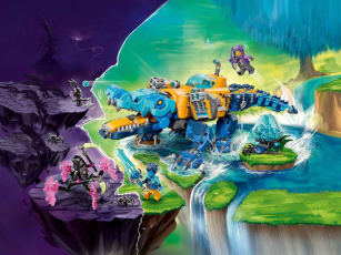 Конструкторы LEGO DREAMZzz 71512 Крокодилья подводная лодка, фото 1