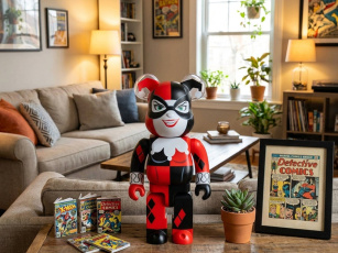 Medicom Toy BBRCK400HLYQN 400% Bearbrick Harley Quinn, фото 1