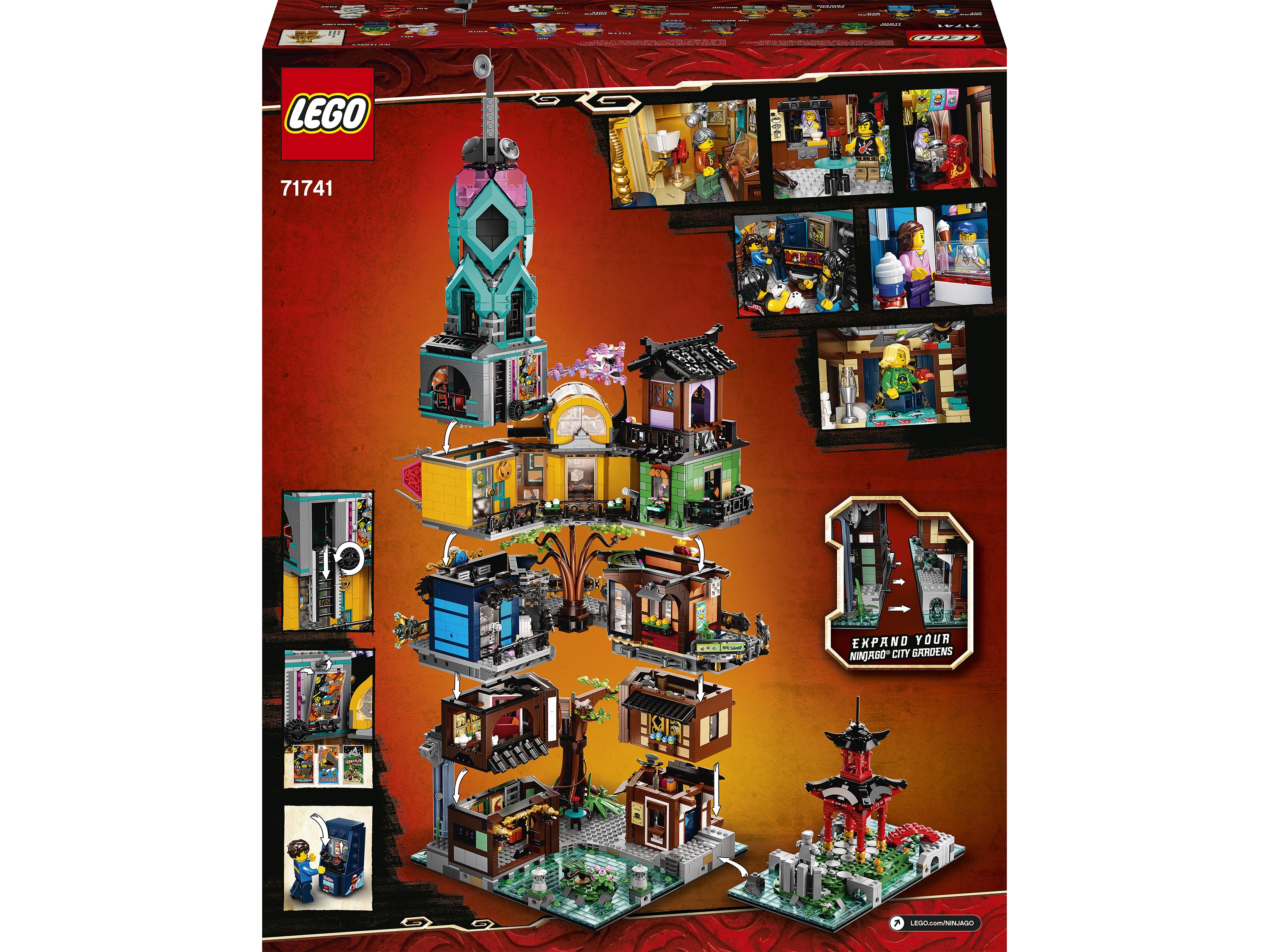 Ninjago 71741. LEGO 71741 Ninjago City Gardens. Лего сады Ниндзяго Сити 71741. Конструктор LEGO Ninjago 71741 сады Ниндзяго-Сити. LEGO Ninjago 71741 сады Ниндзяго-Сити.