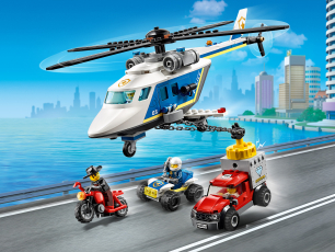 Конструкторы LEGO City 60243 Погоня на полицейском вертолёте, фото 1