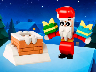 Конструкторы LEGO Creator 30692 Рождественское веселье у камина с Сантой, фото 1