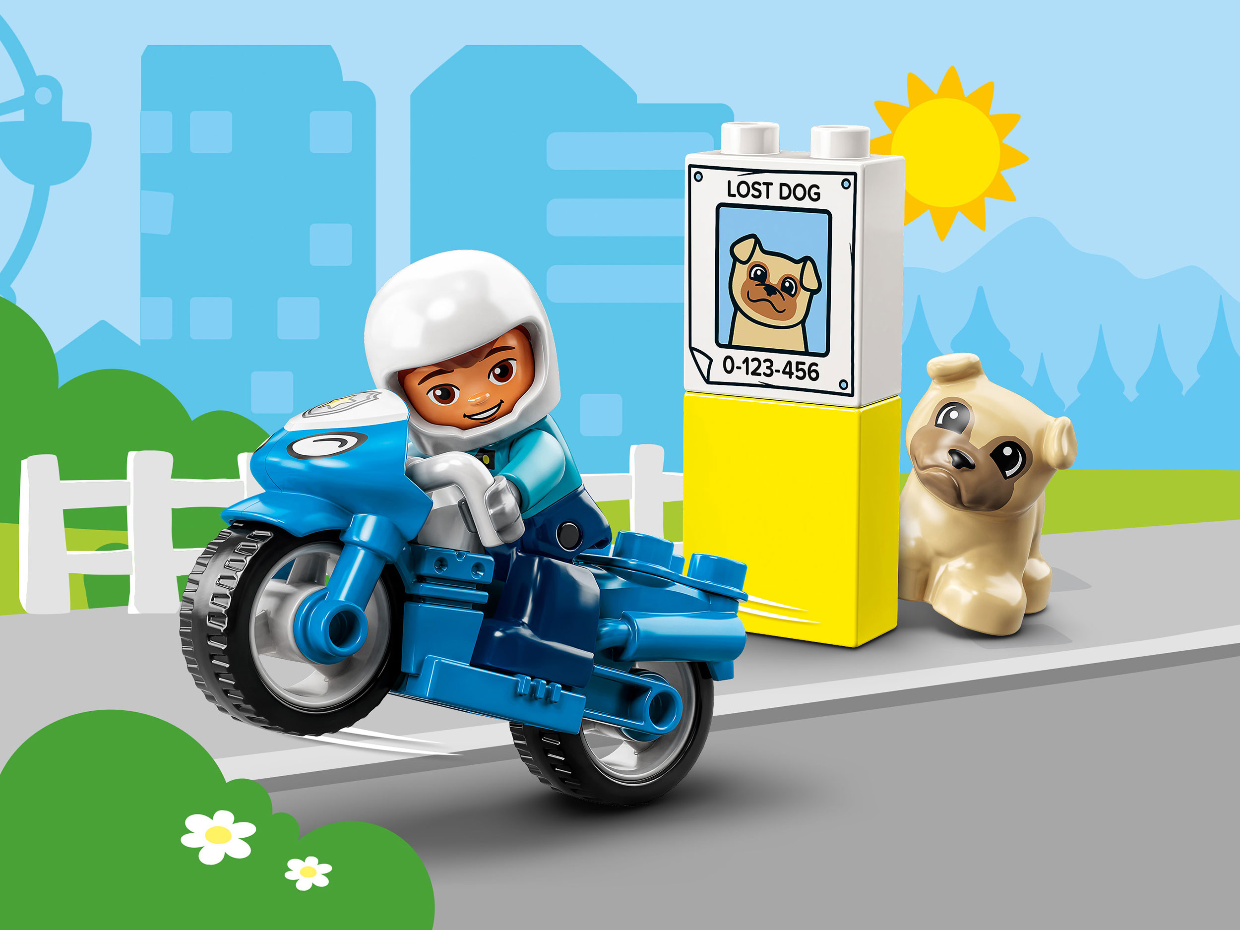 Конструктор LEGO DUPLO® (ДУПЛО) 10967 Полицейский мотоцикл - купить в ...