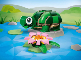 Конструкторы LEGO Creator 31377 Черепаха с кувшинкой, фото 1