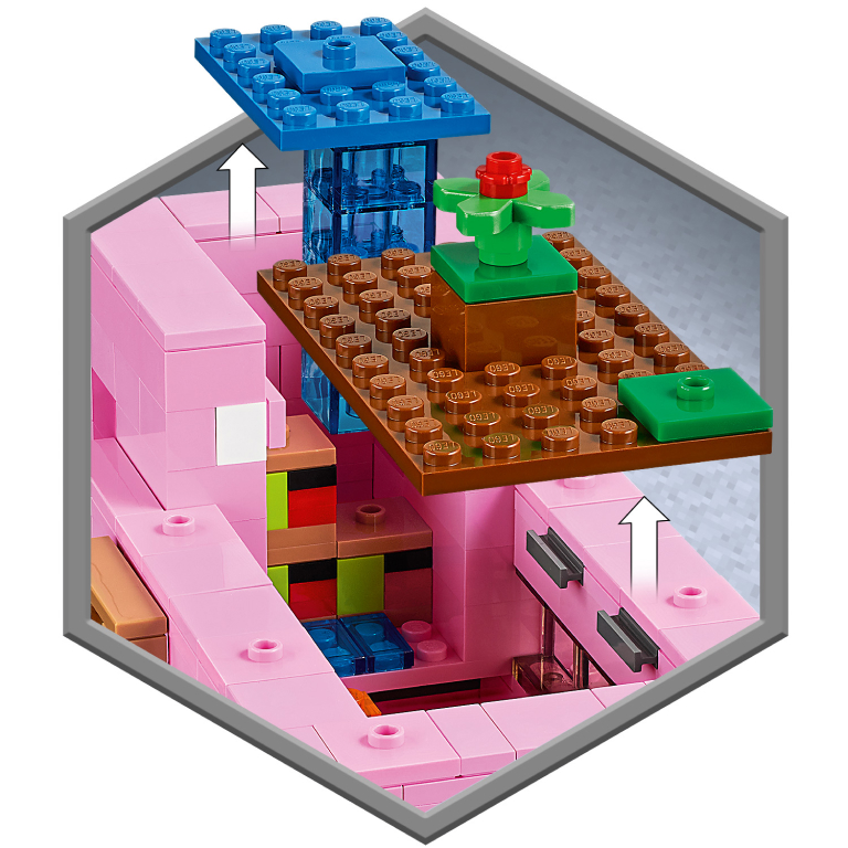 Конструктор Minecraft (Майнкрафт) 21170 Дом-свинья LEGO - купить в Сети ...