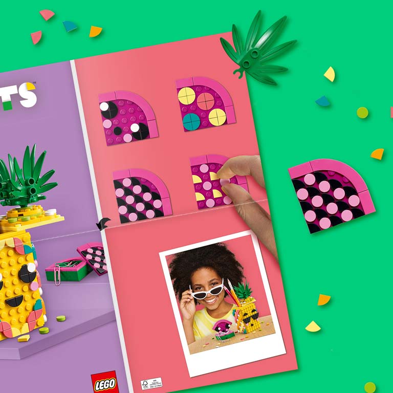 Конструктор DOTS (ДОТС) 41906 Подставка для карандашей «Ананас» LEGO ...