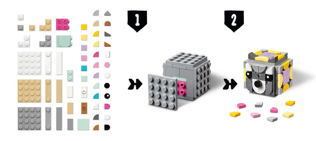 Lego dots подставки для фото животные 41904