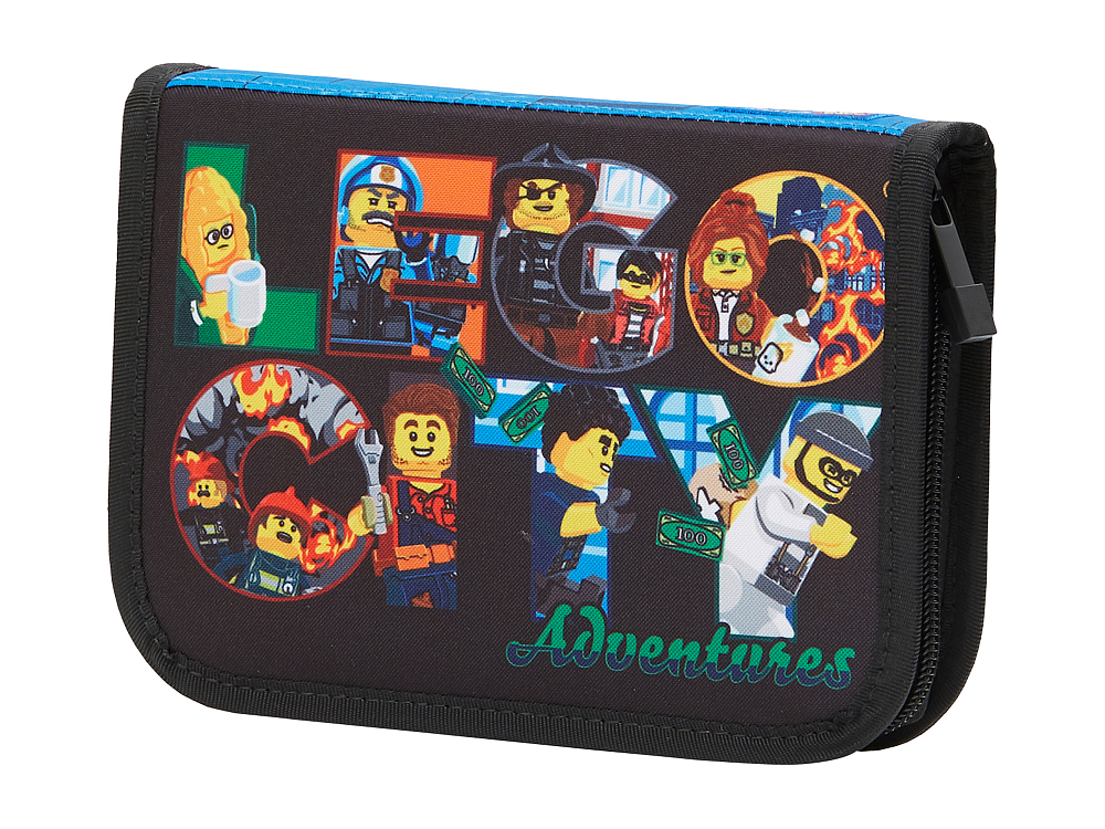 

Пенал на молнии LEGO, Пенал на молнии City «Police Adventure», с наполнением