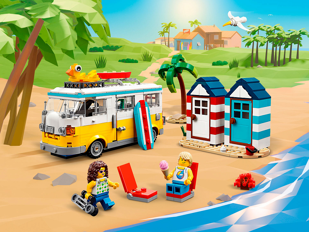 

Конструктор LEGO, Пляжный фургон для кемпинга