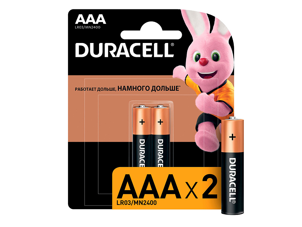 

Батарейки LEGO, Батарейки Duracell BASIC AAA, 2 шт