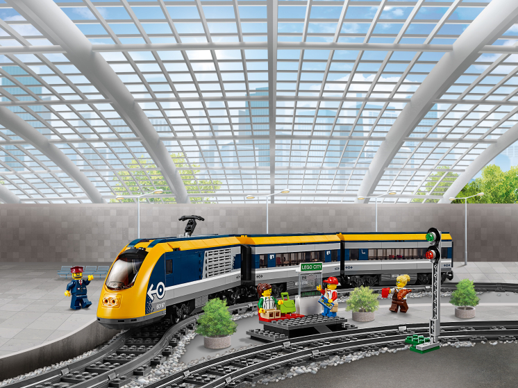 Lego RC Bluetooth Eisenbahn TRAIN 60197 SET Waggon Passagierzug Lok