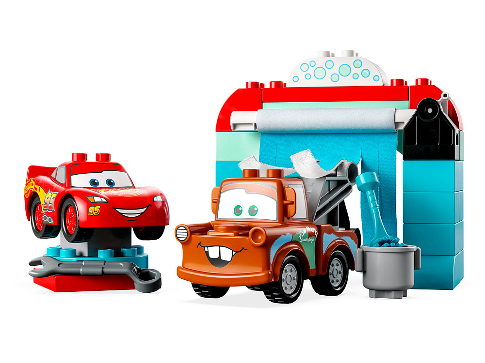 

Конструктор LEGO, Развлечение на автомойке Молнии Маккуина и Мэтра
