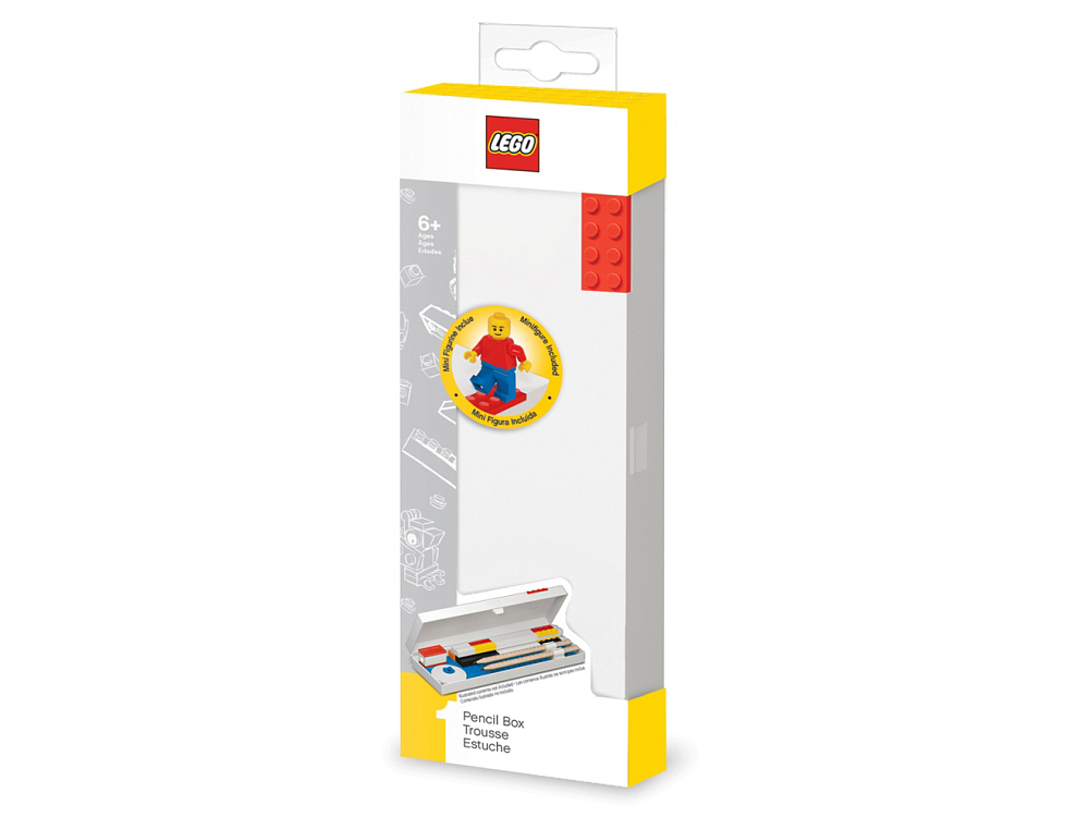 

Пенал LEGO, Пенал Classic, красный, с минифигуркой