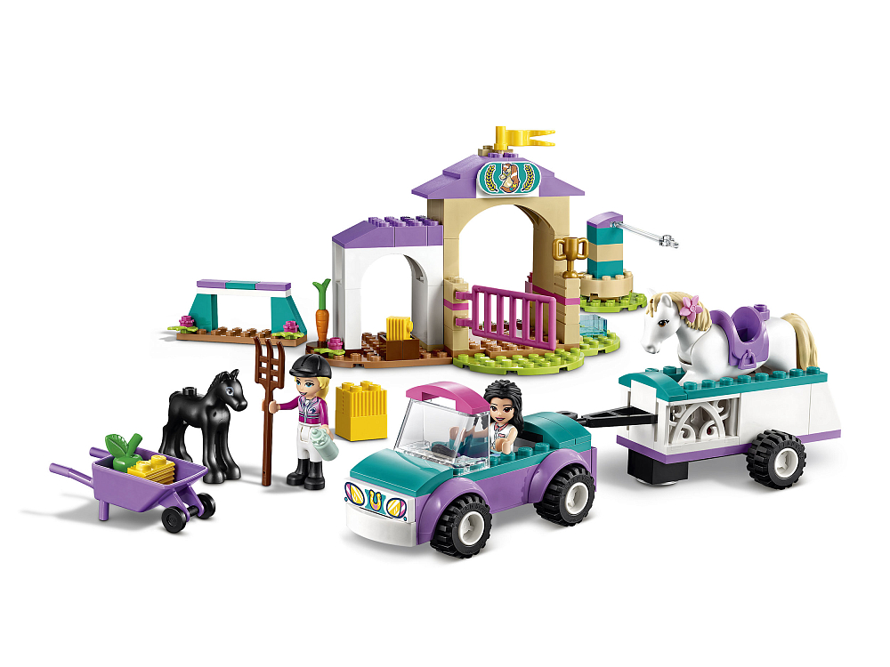 

Конструктор LEGO, Тренировка лошади и прицеп для перевозки