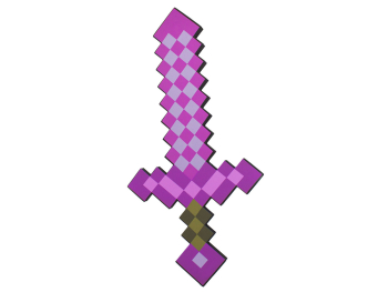 Оружие Minecraft «Зачарованный пиксельный меч»