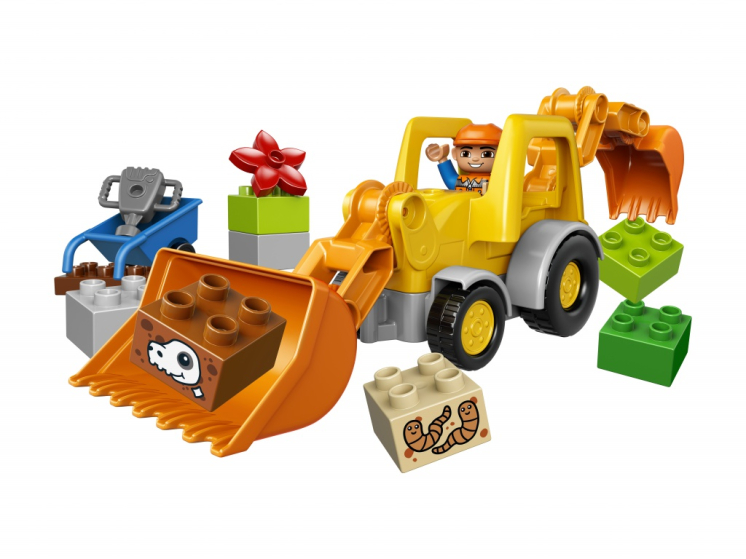 Конструктор LEGO DUPLO® (ДУПЛО) 10811 Экскаватор-погрузчик - купить в ...