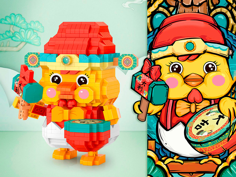 

Конструктор LOZ, Цыпленок-музыкант