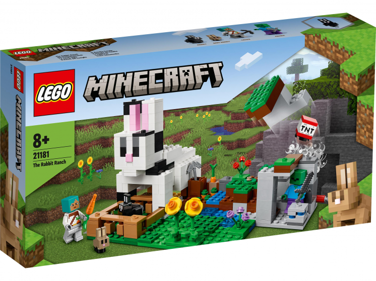 Конструктор Minecraft (Майнкрафт) 21181 Кроличье ранчо LEGO - купить в ...