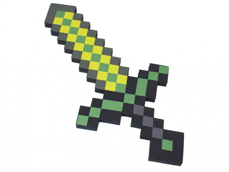 Оружие Minecraft «Изумрудный пиксельный меч» PC88125 - купить в Сети ...
