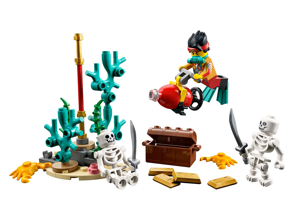 

Мини-набор LEGO, Подводное путешествие Манки Кида
