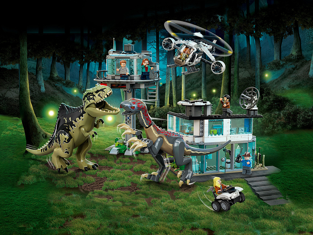 

Конструктор LEGO, Атака гигантозавра и теризинозавра
