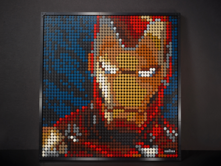 iron man lego portrait