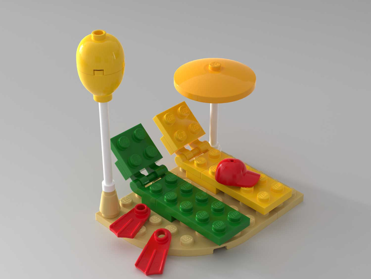 Набор кубиков и аксессуаров LEGO Уникальные наборы L0006 Набор кубиков ...