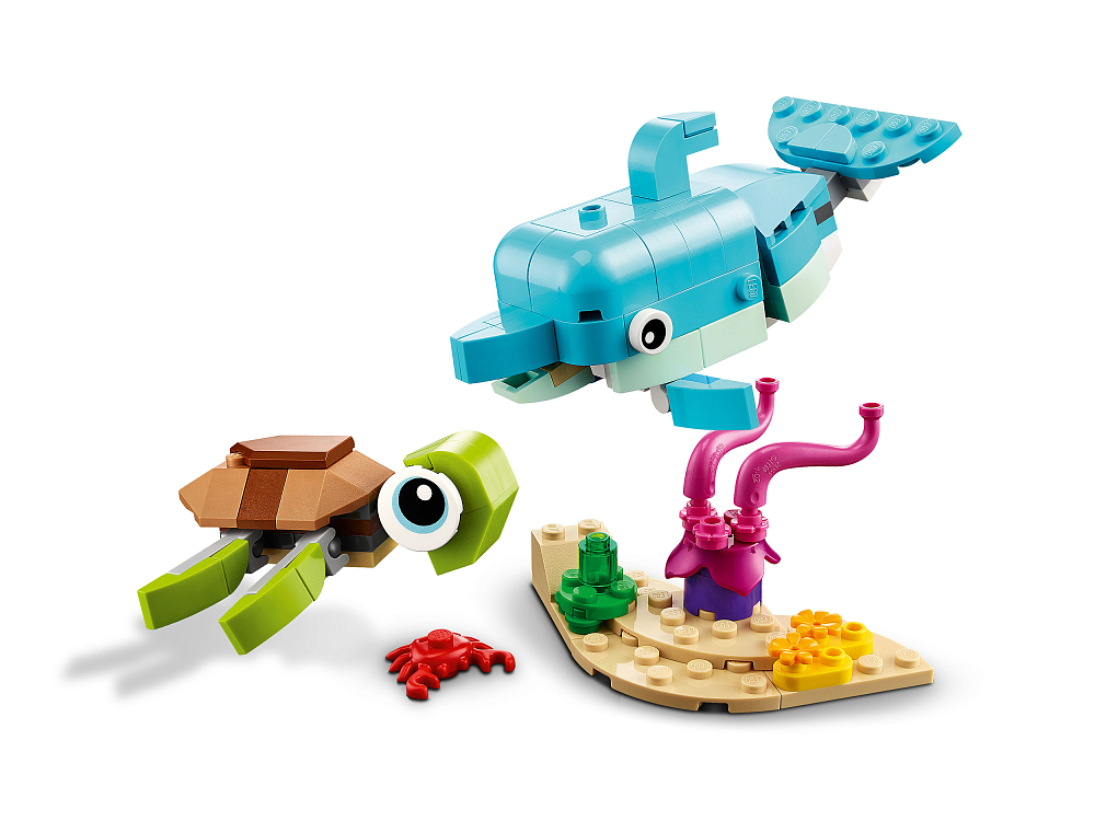 

Конструктор LEGO, Дельфин и черепаха