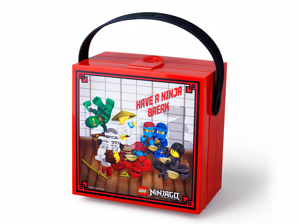 

Контейнер для ланча LEGO, Контейнер для ланча NINJAGO с ручкой, красный