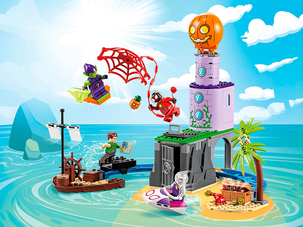 

Конструктор LEGO, Команда пауков на маяке Зеленого Гоблина