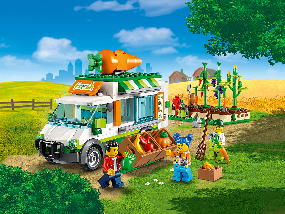 Рынок конструктор. LEGO 60345. LEGO City 60345. Лего Сити 60345. Лего Сити овощной рынок