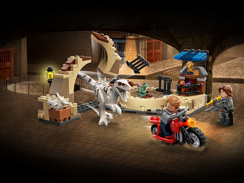 

Конструктор LEGO, Атроцираптор: погоня на мотоцикле