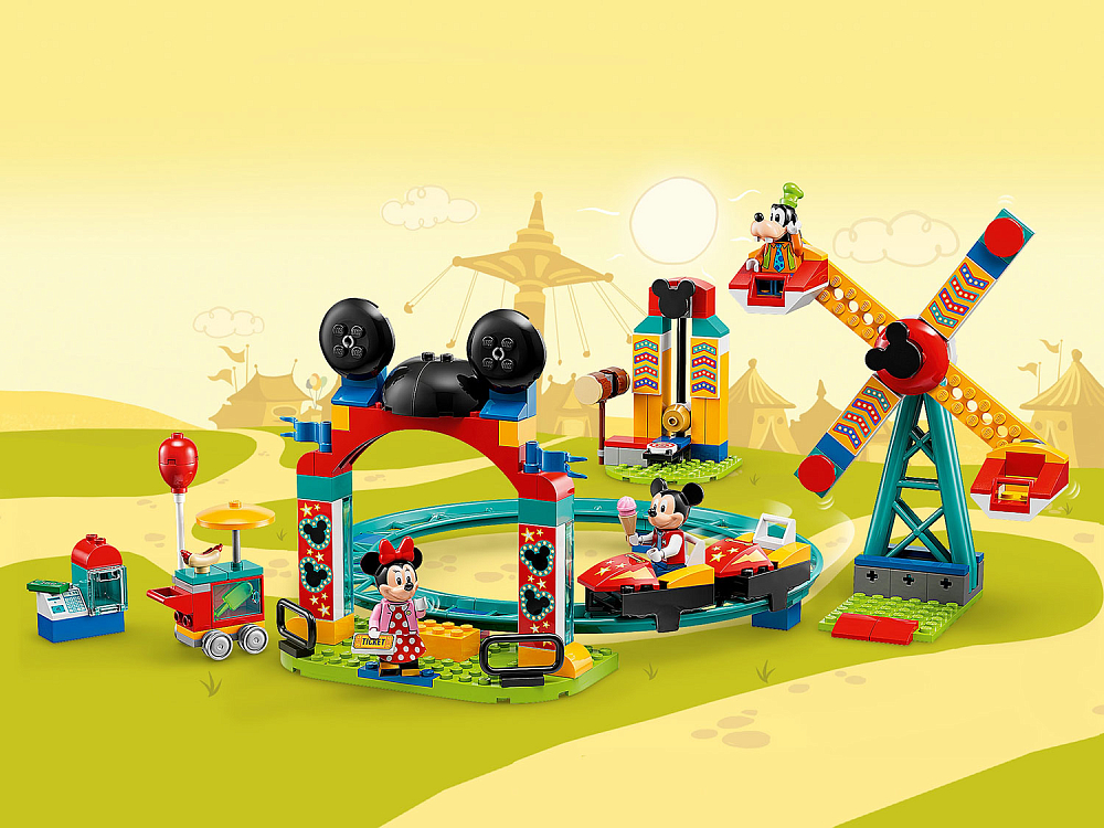 

Конструктор LEGO, Микки, Минни и Гуфи на веселой ярмарке