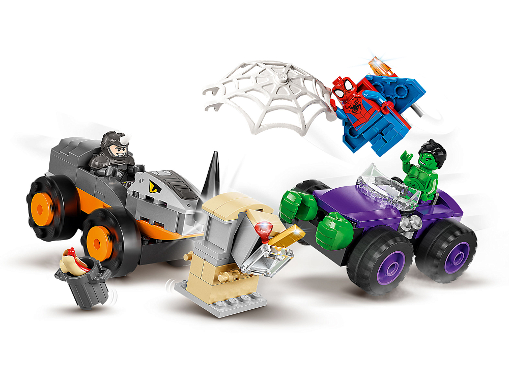 

Конструктор LEGO, Схватка Халка и Носорога на грузовиках