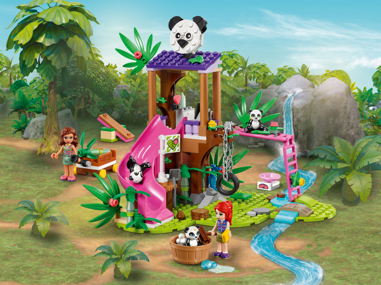 Конструктор LEGO Friends (Френдс) 41422 Джунгли: домик для панд на ...