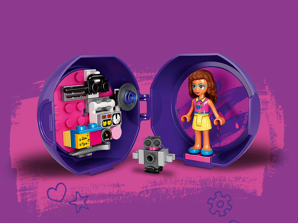 

Минифигурка LEGO, Минифигурка Friends «Оливия» с аксессуарами в круглом боксе