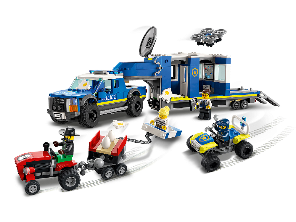 

Конструктор LEGO, Полицейский мобильный командный трейлер