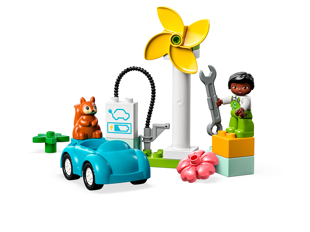 

Конструктор LEGO, Ветряная турбина и электромобиль