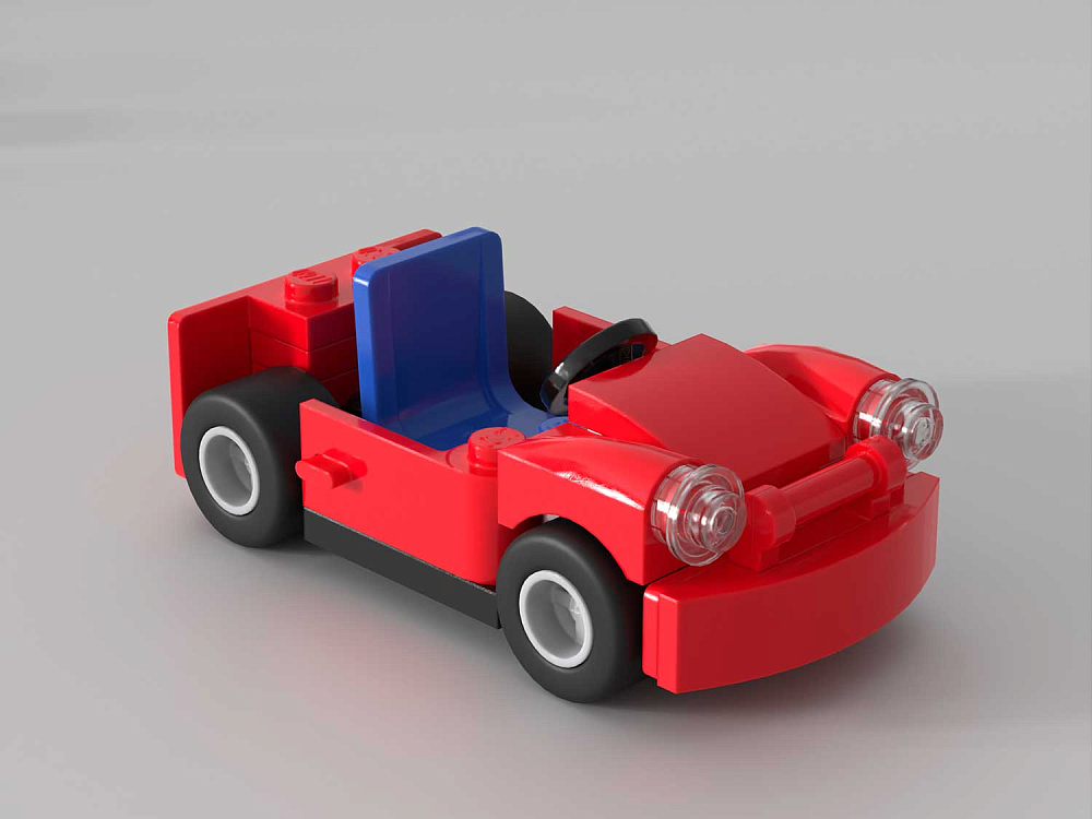 

Набор кубиков и аксессуаров LEGO, Набор кубиков и аксессуаров «Город: Красный автомобиль»