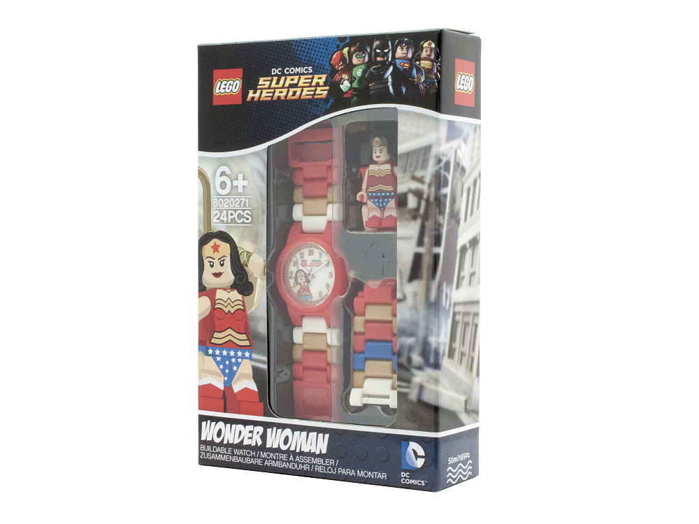 

Наручные часы LEGO, Наручные часы Super Heroes Wonder Woman с минифигурой