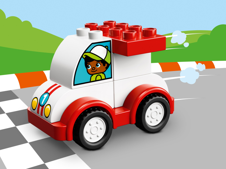 Конструктор LEGO DUPLO® (ДУПЛО) 10860 Мой первый гоночный автомобиль ...