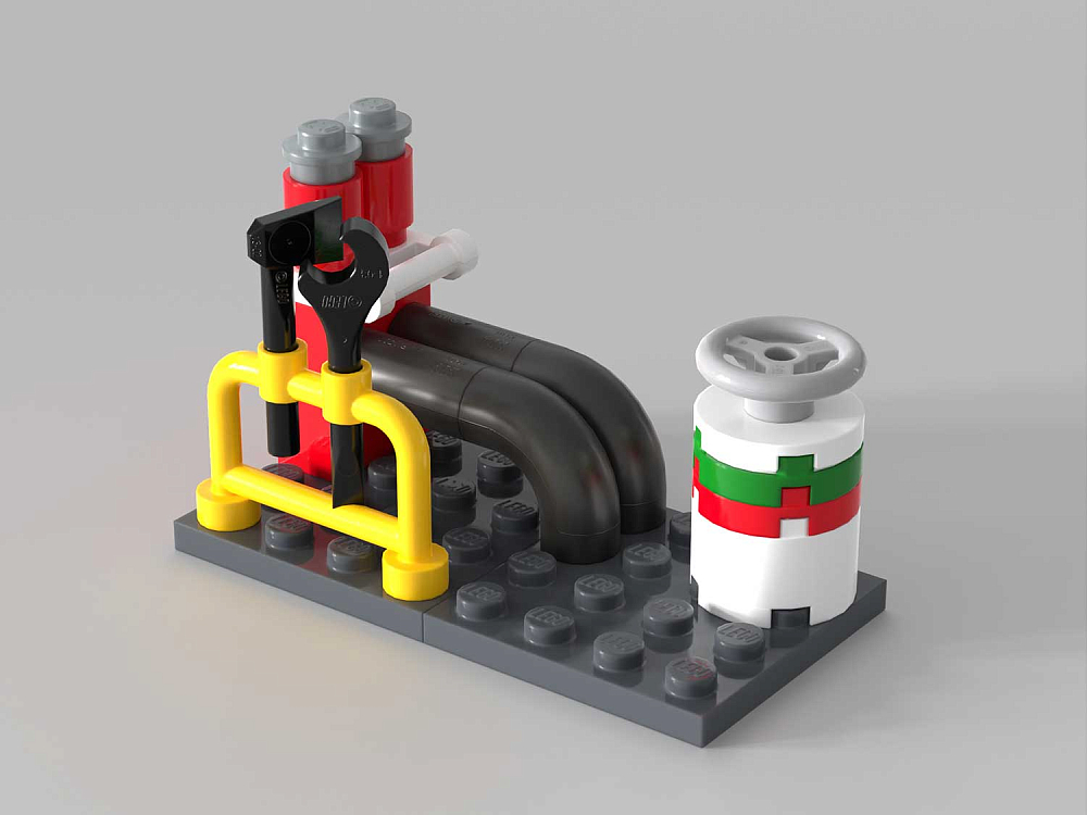 

Набор кубиков и аксессуаров LEGO, Набор кубиков и аксессуаров «Город: Пожарный»