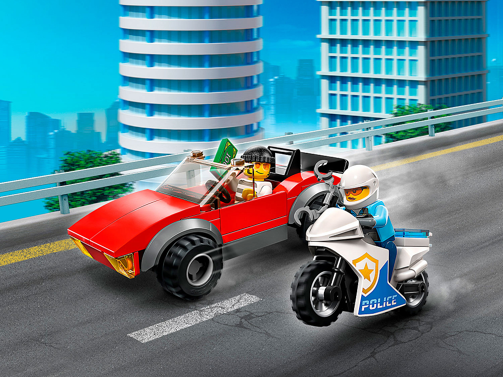 

Конструктор LEGO, Полицейская погоня на байке